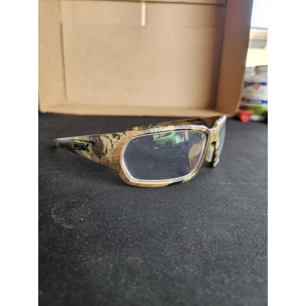 Wiley X DIX Eyeglass Frames 65-16 Camo Full Rim Wrap Hunting Outdoor DIX-357